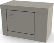 7784 UMF Single Door/ Single Lock Narcotic Cabinet
